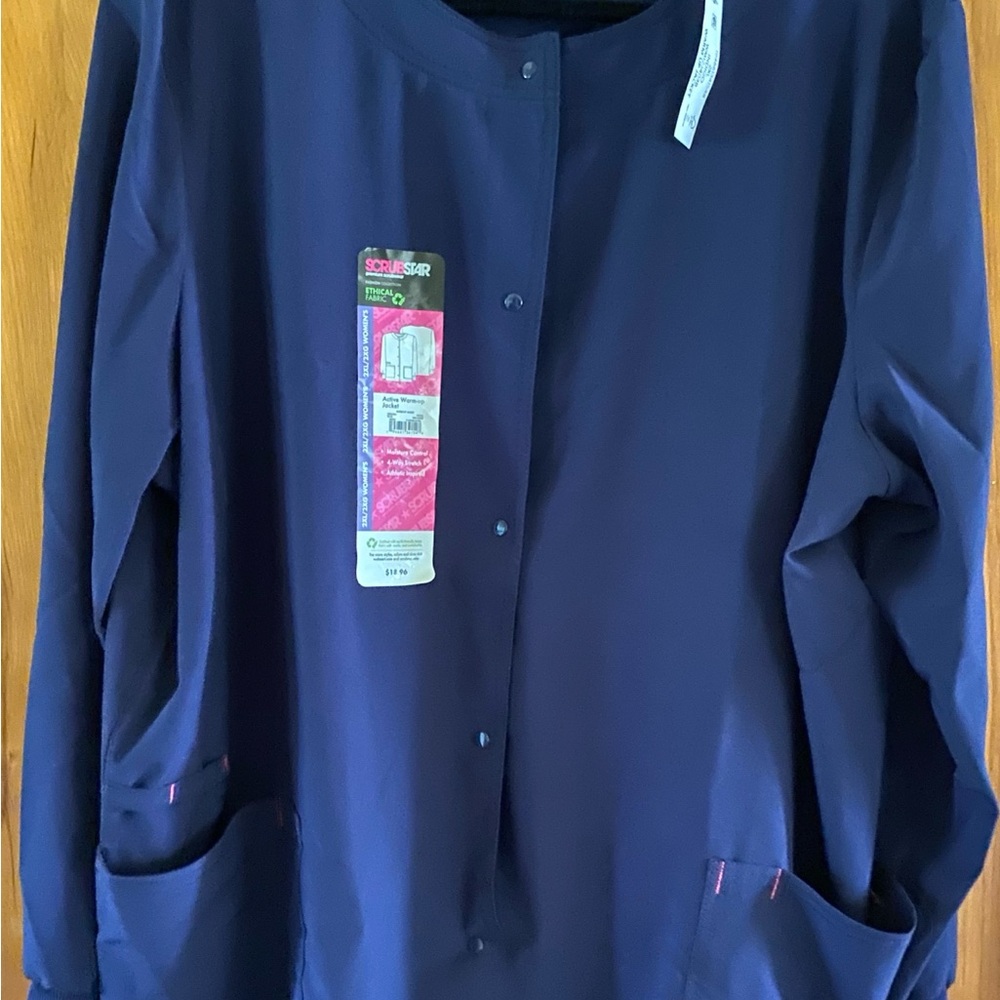 Scrubstar scrub/warm up jacket. Indigo. Size 2XL.